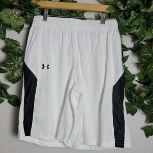UNDER ARMOUR Fury Basketball Shorts White M or L